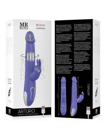 MR BOSS ARTURO VIBRATOR & ROTATOR COMPATIBLE CON WATCHME WIRELESS TECHNOLOGY