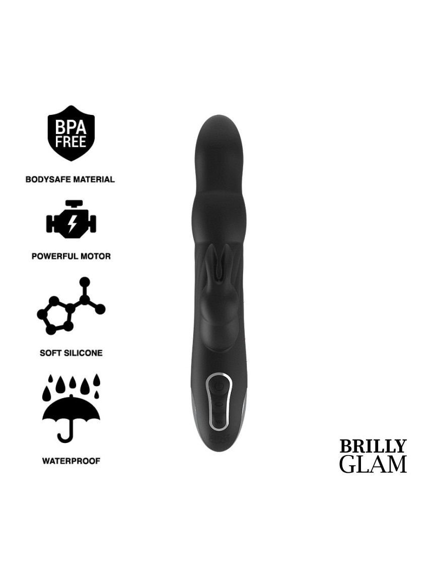 BRILLY GLAM MOEBIUS RABBIT VIBRATOR & ROTATOR COMPATIBLE CON WATCHME WIRELESS TECHNOLOGY