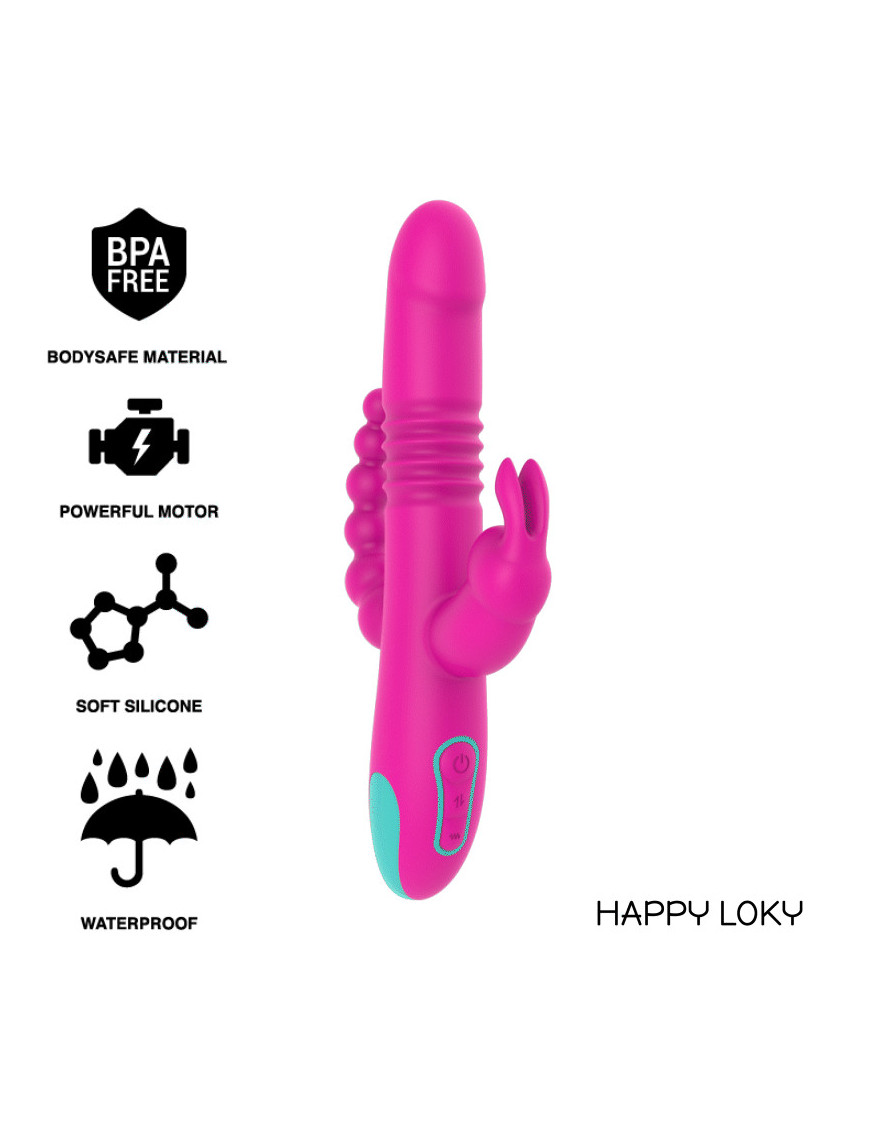 HAPPY LOKY DONALD TRIPLE ESTIMULACIÓN: ANAL, PUNTO G & CLÍTORIS COMPATIBLE CON WATCHME WIRELESS TECHNOLOGY