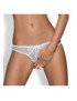 OBSESSIVE - ALABASTRA THONG CON ABERTURA BLANCO S/M