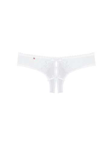 OBSESSIVE - ALABASTRA THONG CON ABERTURA BLANCO S/M