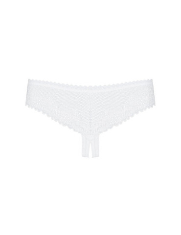 OBSESSIVE - ALABASTRA THONG CON ABERTURA BLANCO S/M