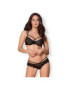 OBSESSIVE - 860-SET-1 SET DOS PIEZAS NEGRO S/M