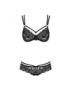 OBSESSIVE - 860-SET-1 SET DOS PIEZAS NEGRO S/M