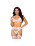 LEG AVENUE SET TRES PIEZAS BLANCO TALLA L