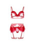 LEG AVENUE SET TRES PIEZAS SUJETADOR, LIGUERO Y TANGA